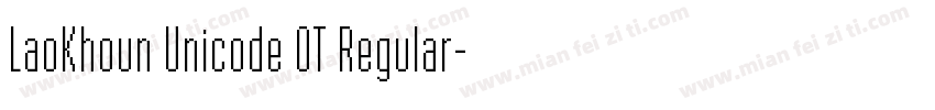 LaoKhoun Unicode OT Regular字体转换